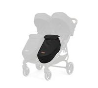 Ickle Bubba Venus Double Footwarmer (1pc) - Padded, Cosy Baby Foot Muff with Press-Stud Fastening for Bumper Bar (Black)