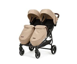 Ickle Bubba Venus Double Max Stroller (Biscuit)