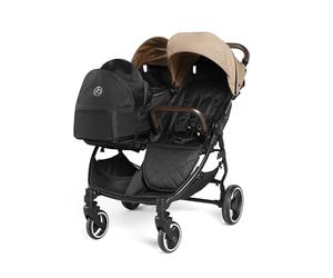 Ickle Bubba Venus Double Prime Stroller (Biscuit)