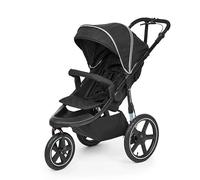 Ickle Bubba Venus Jogger Pro Pushchair, 3 Wheel All Terrain Jogging Pushchair, Running Buggy Stroller, Air Filled Tyres, Rear Suspension, Handlebar Brake, UPF50+ Hood, from Birth to 22kg (Midnight)