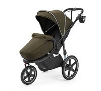 Ickle Bubba Venus Jogger Pro Max All Terrain Pushchair (Woodland) | 3 Wheel Running Buggy With Reclining seat, Rear Suspension, Handlebar Brake, UPF50+ Hood, Footwarmer, From Birth to 22kg