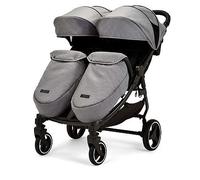 Ickle Bubba Venus Max Double Stroller Black / Space Grey / Black