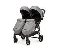 Ickle Bubba Venus Max Twin Double Stroller incl 2 Footwarmers (Space Grey)