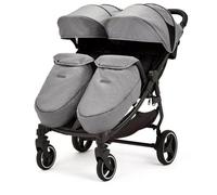 Ickle Bubba Venus Max Double Stroller Black / Space Grey / Black