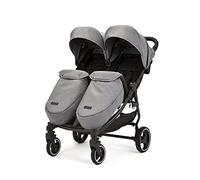 Ickle Bubba Venus Max Twin Double Stroller incl 2 Footwarmers (Space Grey)