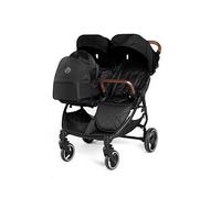 Ickle Bubba Venus Prime Double Stroller - Black/Black/Tan
