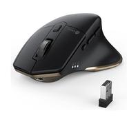 iClever Bluetooth Mouse MD172, USB-C Rechargeable Wireless Mouse, Multi-Device Ergonomic Mouse with 5 Adjustable 800-2400DPI, Silent Computer Mac Mice for Laptop, ipad, Macbook, Tablet, PC