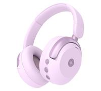 iClever BTH20 Active Noise Cancelling Headphones for Kids, 60H Play Time,Type C Fast Charging, Safe Volume 80dBA, Bluetooth5.4, Kids Headphones Wireless for iPad Tablet Airplane (Light Pink)