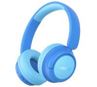 iClever BTH22 Kids Headphones Wireless, 60H Play Time, 74/85 dBA Safe Volume, Bluetooth 5.4, Foldable Over Ear Kids Bluetooth Toddler Headphones with Mic AUX Cord for iPad/Tablet/Trave/School