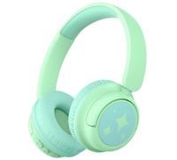 iClever BTH22 Kids Headphones Wireless, 60H Play Time, 74/85 dBA Safe Volume, Bluetooth 5.4, Over Ear Kids Bluetooth Headphones with Mic AUX Cord for iPad/Tablet/Trave/School (Light Green)