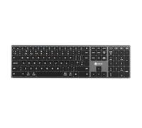 iClever DK06 Bluetooth Keyboard, 4 Device Multi-Device Connection, Full-Size Wireless Keyboard UK QWERTY with Numpad, USB-C Rechargeable, Quiet Typing, Compatible with Mac, Windows, Laptop, PC, Tablet