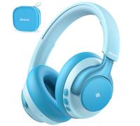 iClever Q950 TÜV Rheinland Certified Noise Cancelling Headphones for Kids | SafeSound Tech 3.1, Hearing Care, Sensory Inclusive for Autism, Red Dot Award, 60H Playtime, Storage Case for Travel