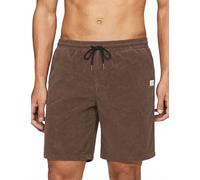 iClosam Men's Corduroy Shorts, Breathable Shorts with a Minimalist Cut, Comfortable for Commuting and Leisure, Soft Cotton Quality, Durable and LightweightM Brown