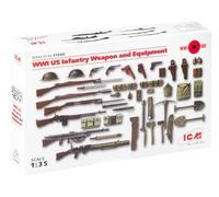 Wwi Us Infantry Weapon and Equipment 1:35 Plastic Model Kit 35688 Icm