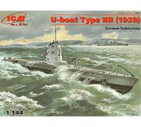 ICM 1/144 U-Boat Type IIB WWII German Submarine 1939 # S009 - Plastic Model Kit