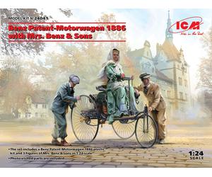 ICM 1/24 Benz Patent-Motorwagen 1886 with Mrs. Benz & Sons (100% new molds) #...