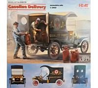 ICM 1/24 Gasoline Delivery Vehicle + 2 Figures New Plastic Model Kit 1 24 24019