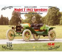 ICM ICM24015 1:24-Model T 1913 Speedster, US Sports Car, black
