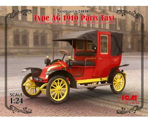 ICM 1/24 Renault Type AG 1910 Paris Taxi de la Marne (100% new molds) # 24030