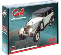 Icm 24012 - 1:24 Type G4 Soft Top WWII German Personnel Car - New