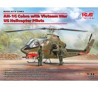 ICM 1/32 Bell AH-1G Cobra with Vietnam War US Helicopter Pilots # 32062