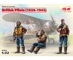 ICM 1/32 scale WW2 RAF British Pilots (1939-1945) (3 figures)