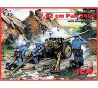 ICM 1:35-7,62 cm Pak 36(r) with German Crew (4 figures)