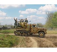 ICM 35407 Achtung Sie fliegen Sd.Kfz.3b 2 cm Flak 38 and 4 Crew 1:35 Scale Kit