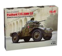 Icm 35373 1/35 Panhard 178 Amd-35, Wwii French Armoured Vehicle (100% New Molds)