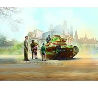 ICM 1:35 FCM 36 with French Tank Crew 5 Figures Plastic Model Kit