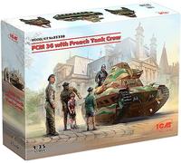 ICM Scale Model Kit – FCM 36 with French Tank Crew – 1:35 – #35338