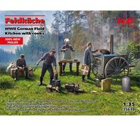 ICM 1/35 Feldkuche, WWII German Field Kitchen with 2 cooks and 2 helpers # 35618