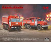 ICM DS3527 Fire Trucks of Ukraine Diorama Set 1:35 Model Kit