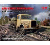ICM Model Kit KHD S3000/SS M Maultier WWII German Semi-Tracked Truck 1/35 #35453