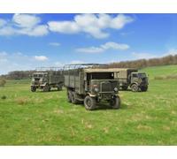 Icm 1-35 Scale Type Wwii British Trucks, Model W.o.t. 6, Model W.o.t. 8, Leyland Retriever General Service (Set Of 3) Model Kit