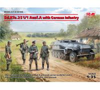 ICM ICM35103 1:35-Sd.Kfz.251/1 Ausf.A with German Infantry