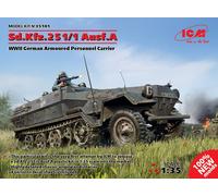 ICM 1/35 Sd.Kfz.251/1 Ausf.A WWII German Armoured Personnel Carrier # 35101