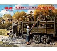 ICM ICM35635 1:35-Soviet Motorized Infantry (1943-1945) 5 Figs
