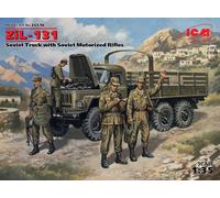 ICM 1/35 Soviet ZiL-131 Truck with Soviet Motorized Rifles # 35516 - Plastic ...