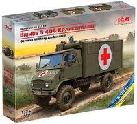 ICM Plastic Model Kit Unimog S 404 German Military Ambulance 1:35 scale (35138)