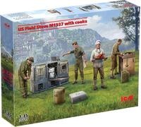 ICM Plastic Model Kit - US Field Stove M1937 with Cooks - 100% New Molds - 1:35