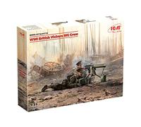 ICM Model Kit - WWI British Vickers MG Crew 1:35 - Vickers MG & 2 Figures (#35713)