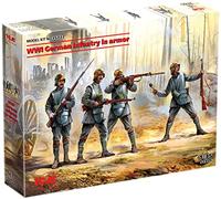 ICM ICM35722 1:35-WWI German Infantry in Armor Scale Model Kit