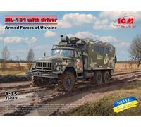 ICM 1/35 ZiL-131 of the Armed Forces of Ukraine with Driver Brave Ukraine Ser...