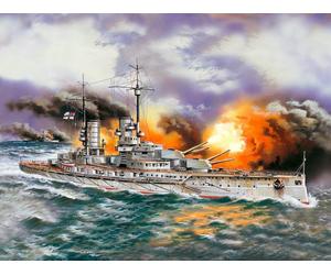 ICM 1:350 Markgraf' WWI German Battleship Plastic Model Kit