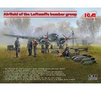 ICM DS4805 Airfield of the Luftwaffe bomber group 1:48 PLASTIC MODEL KIT