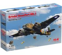 ICM Model Kit Bristol Beaufort Mk.I Bombing Raid 1/48 Scale #48314