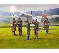 ICM 1:48 Japanese Pilots and Ground Personnel WWII (5 Figures) Plastic Model Kit