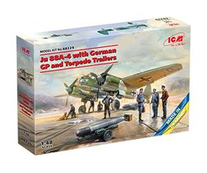 ICM 1 48 - Ju 88A-4 with German Personnel and Trailers