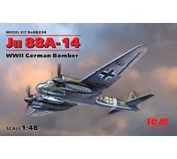 ICM 48234 Junkers Ju-88A-14 WWII German Bomber 1:48 Aircraft Model Kit